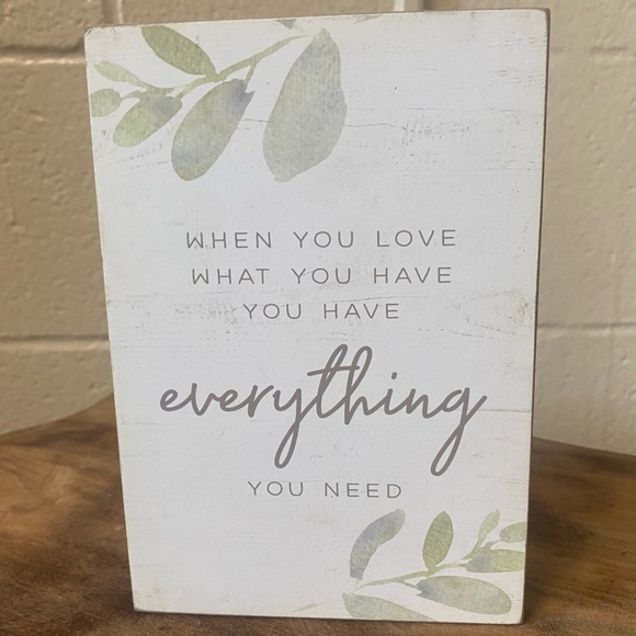 Everything You Need Leaf Rustic Decor - Picture 3 of 3